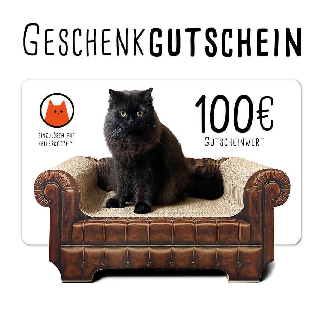 Geschenk Gutschein - Designer Kratzmöbel von kellerkatze