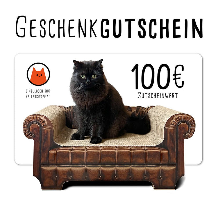 Geschenk Gutschein - Designer Kratzmöbel von kellerkatze