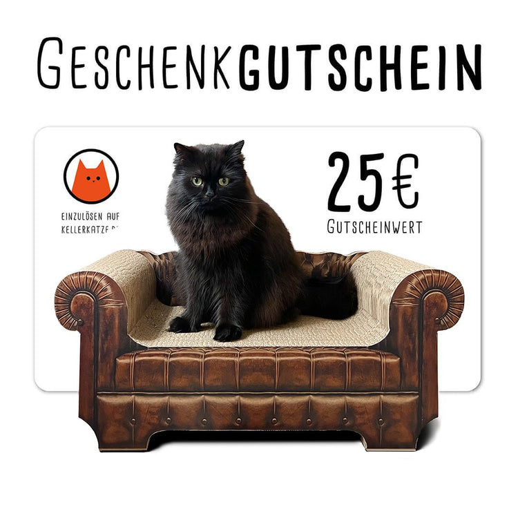 Geschenk Gutschein - Designer Kratzmöbel von kellerkatze